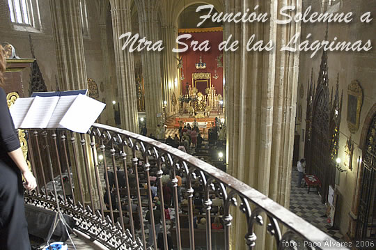 FUNCION SOLEMNE A NTRA SRA DE LAS LAGRIMAS