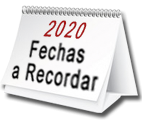 FECHAS A RECORDAR AÑO 2019